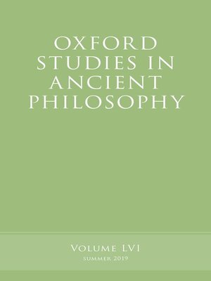 cover image of Oxford Studies in Ancient Philosophy, Volume 56